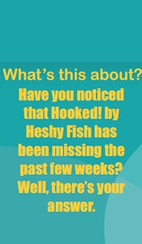 what's this about have you noticed that fish hooked has been missing for the past week?